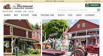 Vermont Country Store Website