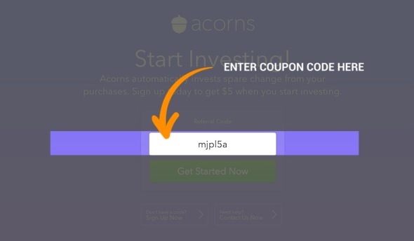 Acorns Code Redemption