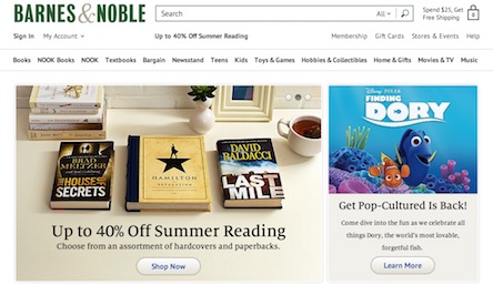 Barnes & Noble Website