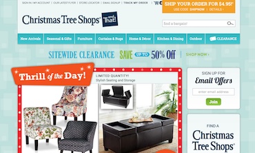 Christmas Tree Shop Website
