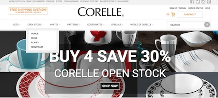 Corelle Website