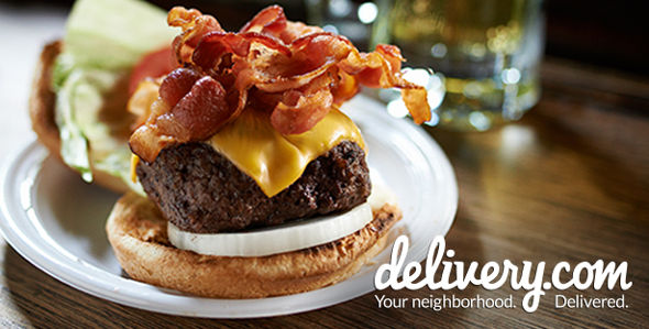 Delivery.com Bacon Cheeseburger