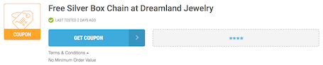 Dreamland Jewelry Offer Terms