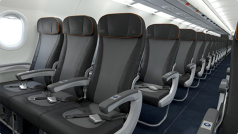 JetBlue Plane Interior