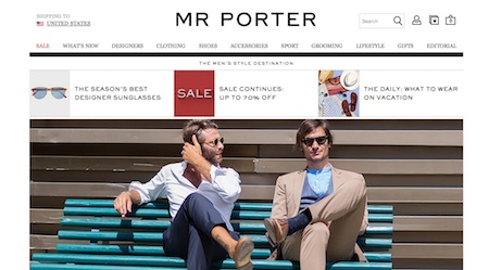 MR PORTER Website