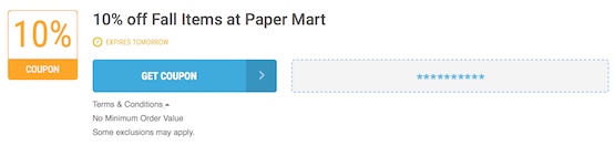 Paper Mart Offer Terms
